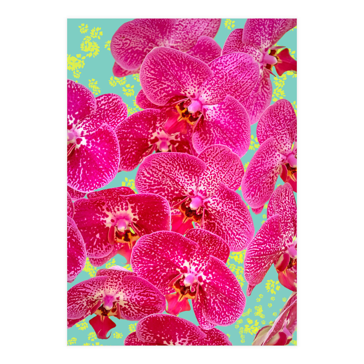 Finding My Way Back To Myself, Botanical Nature Plants Floral, Flowers Garden Colorful Boho Painting Summer Blossom (Print Only)