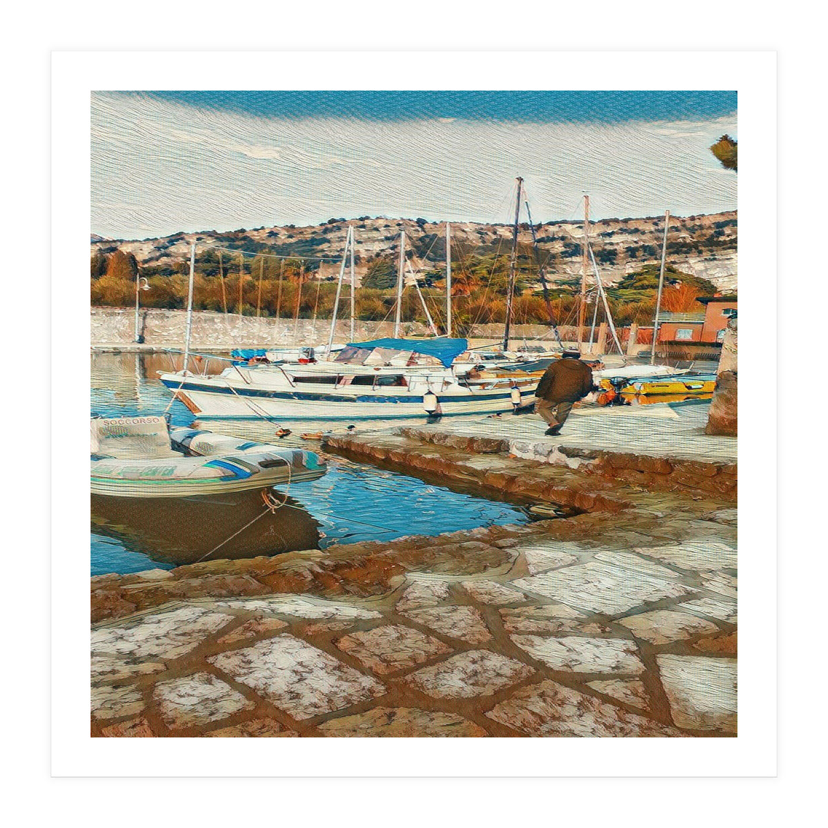 Alone on Gardasee, Italy. (Print Only)