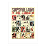 Supervillains in the Bathroom, funny Bathroom Humour (Print Only) thumbnail