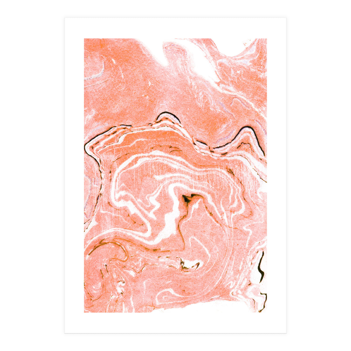 Coral Blush Marble (Print Only)
