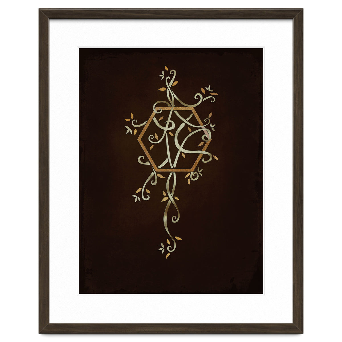 Flowering golden hexagon