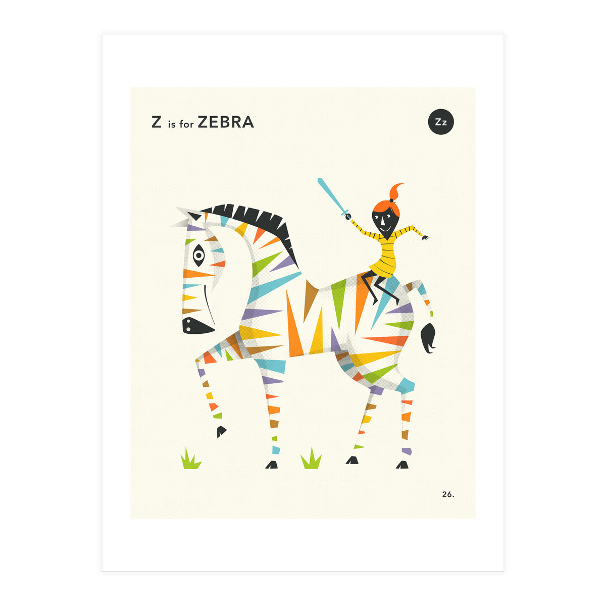 Z Is For Zebra (Print Only)