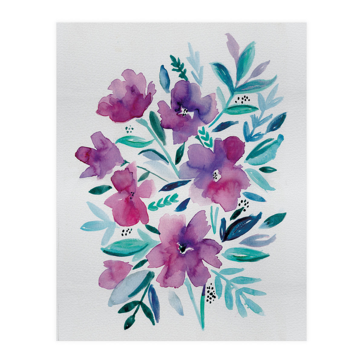 Loose Pink Floral (Print Only)