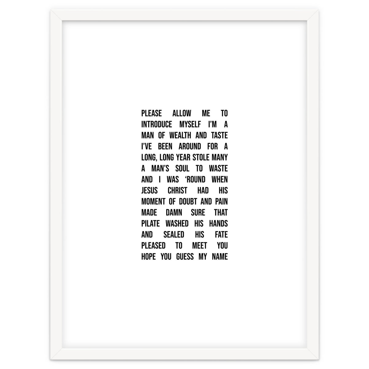 Sympathy For The Devil