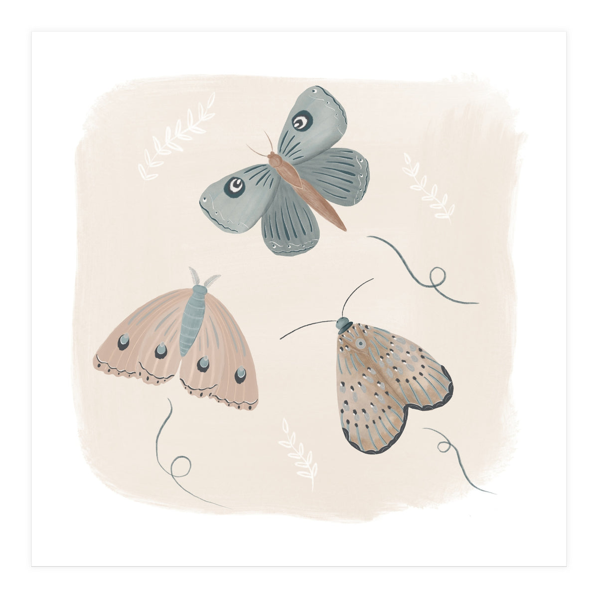 Moths in the moonlight  (Print Only)