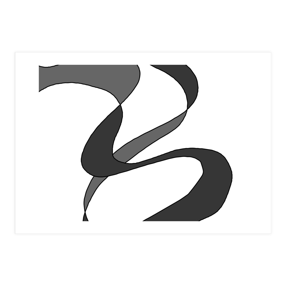 Grey Waves 2 (Print Only)