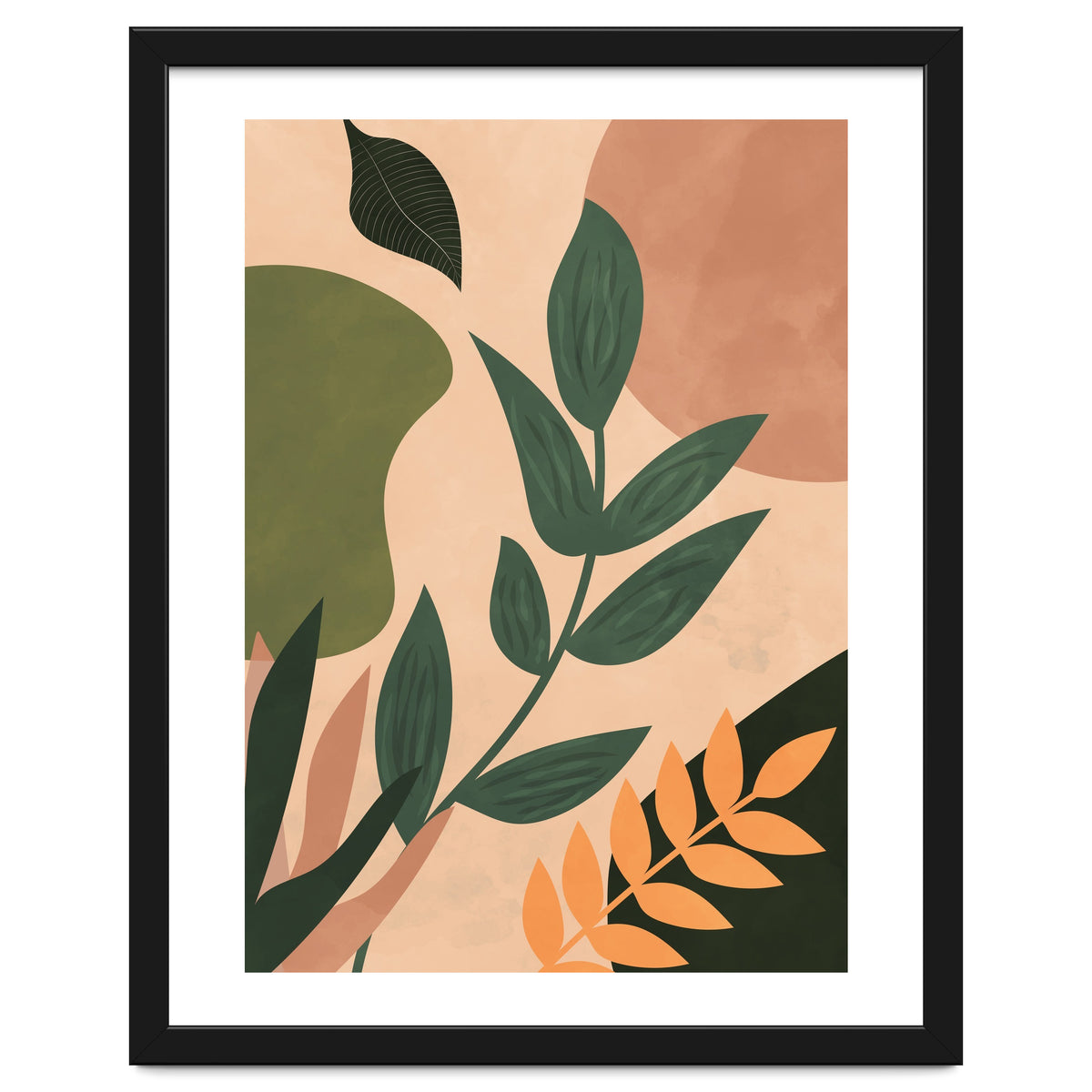 Abstract Shapes Boho Botanical