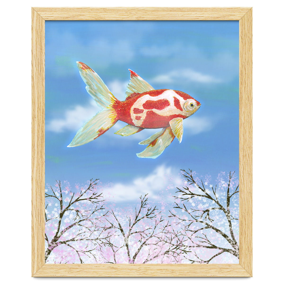 Flying goldfish