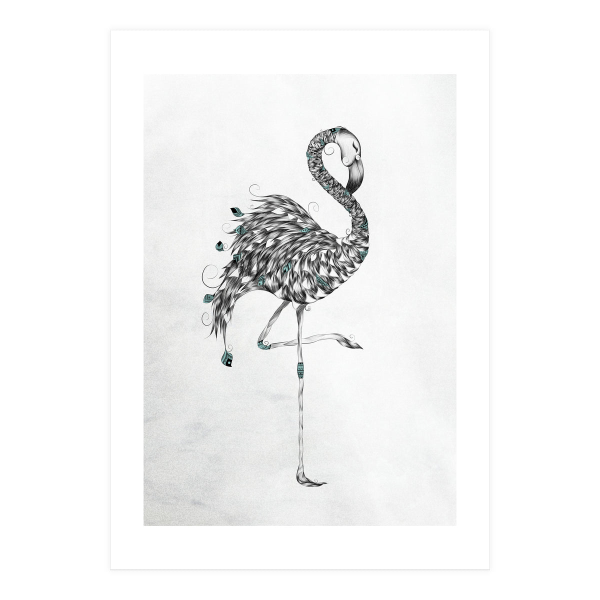 Poetic Flamingo (Print Only)