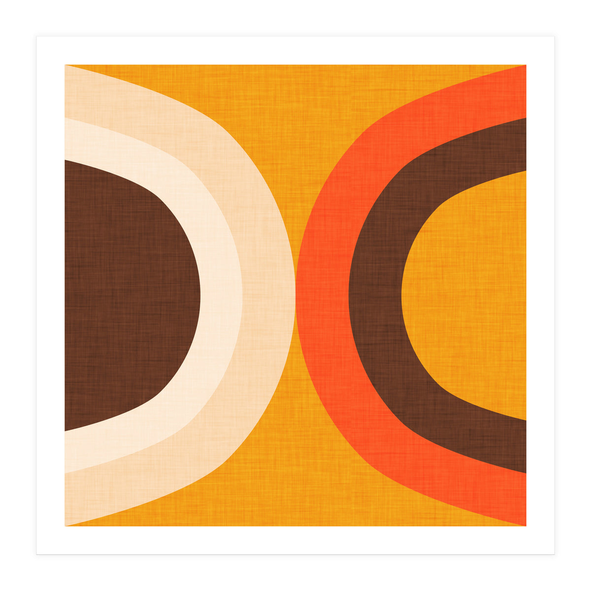 Classic Mid Mod Dot Yellow  (Print Only)