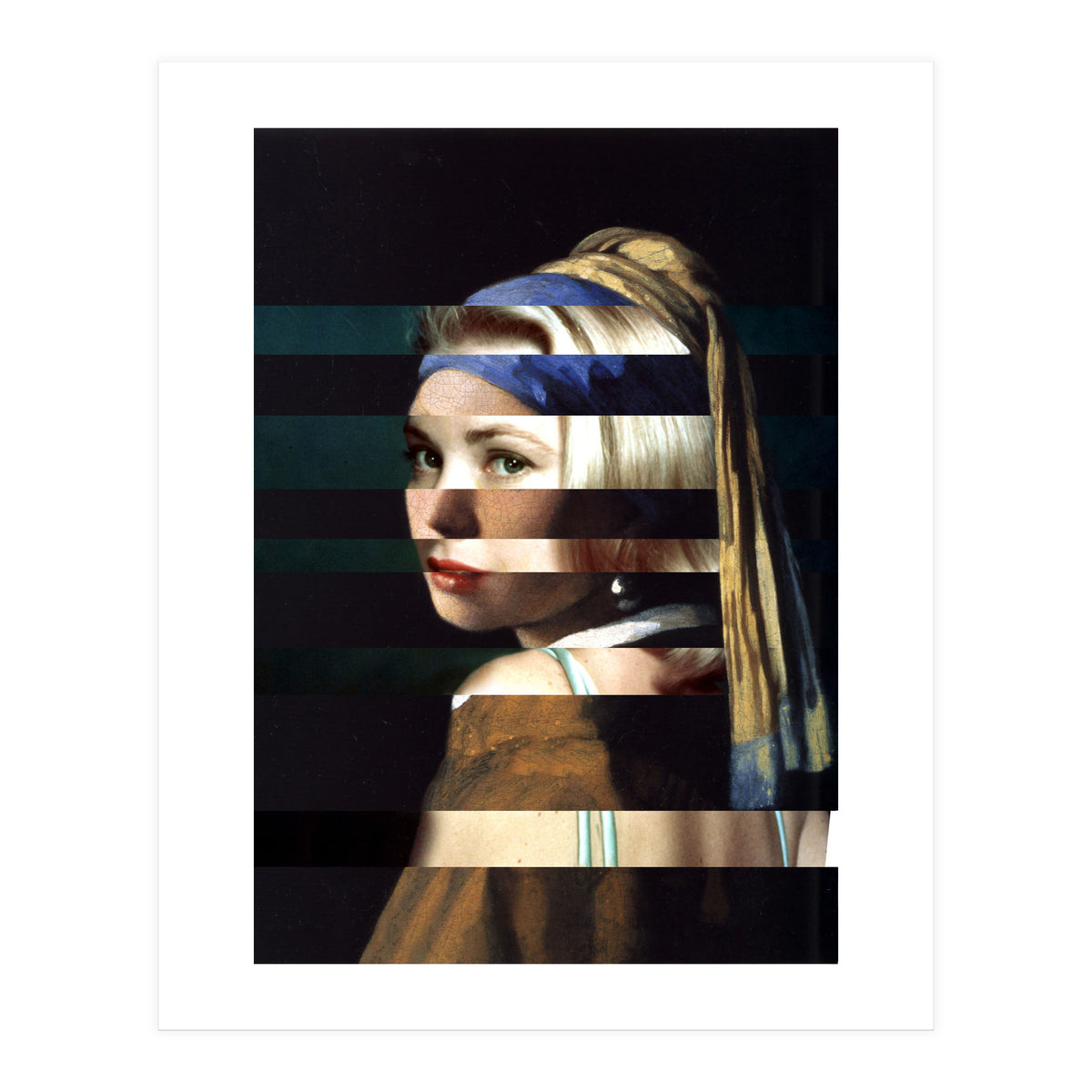 Vermeer's "Girl with a Pearl Earring" & Grace Kelly (Print Only)