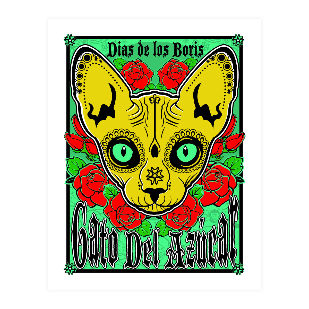 Boris Sugar Skull (Print Only)