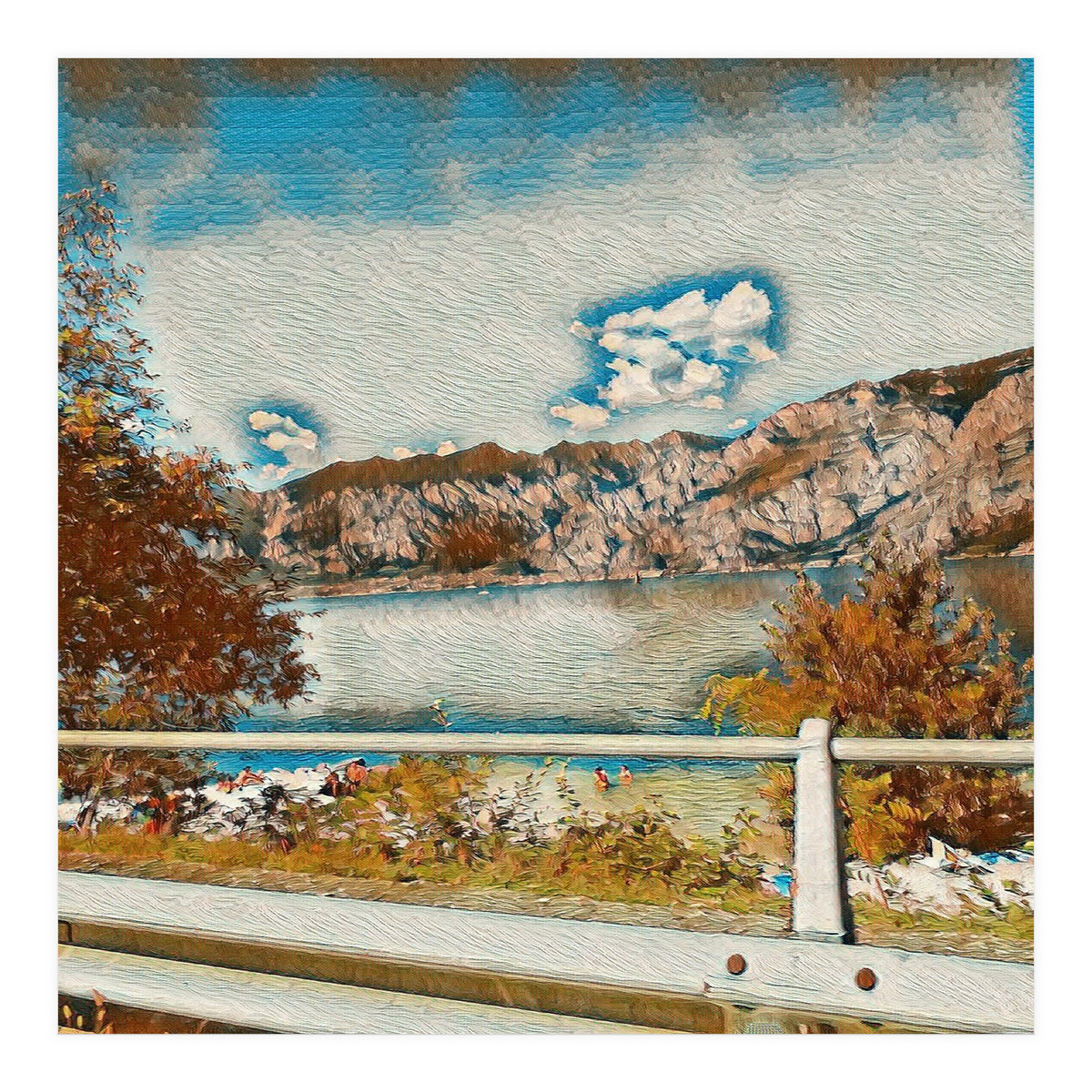 Sunny Garda Lake, italy. (Print Only)