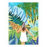 Lost in the Jungle of Feelings | Forest Tropical Botanical Nature Plants Illustration (Print Only) thumbnail