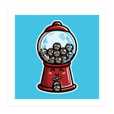 Kawaii Cute Christmas Pudding Gumball Machine (Print Only) thumbnail