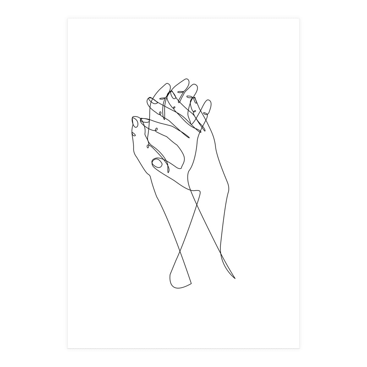 holding hands (Print Only)