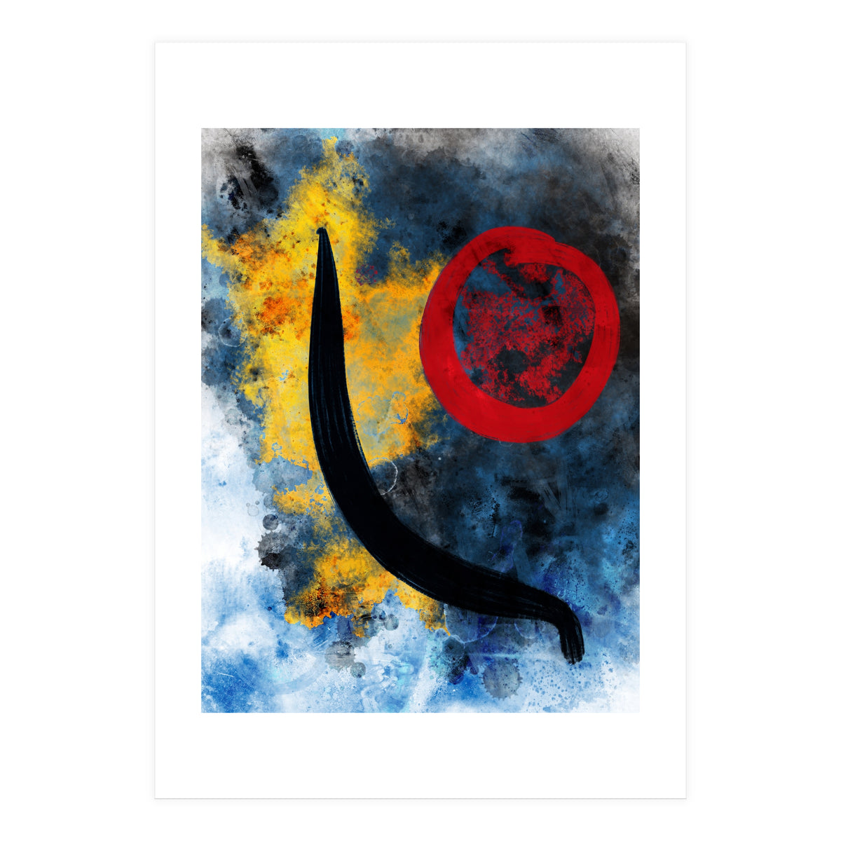 Abstract Calligraphy in the universe  (Print Only)