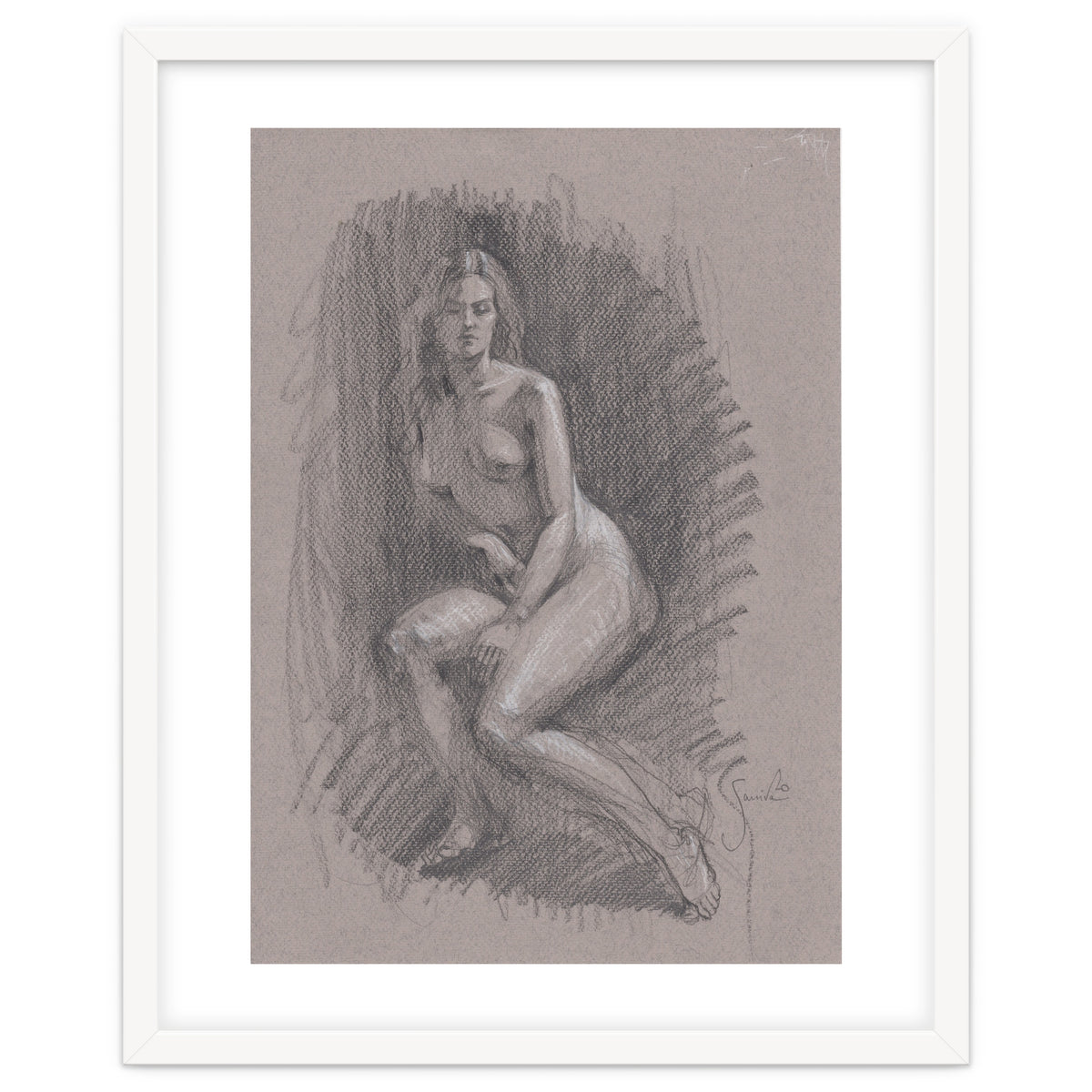 Beautiful drawing of a woman