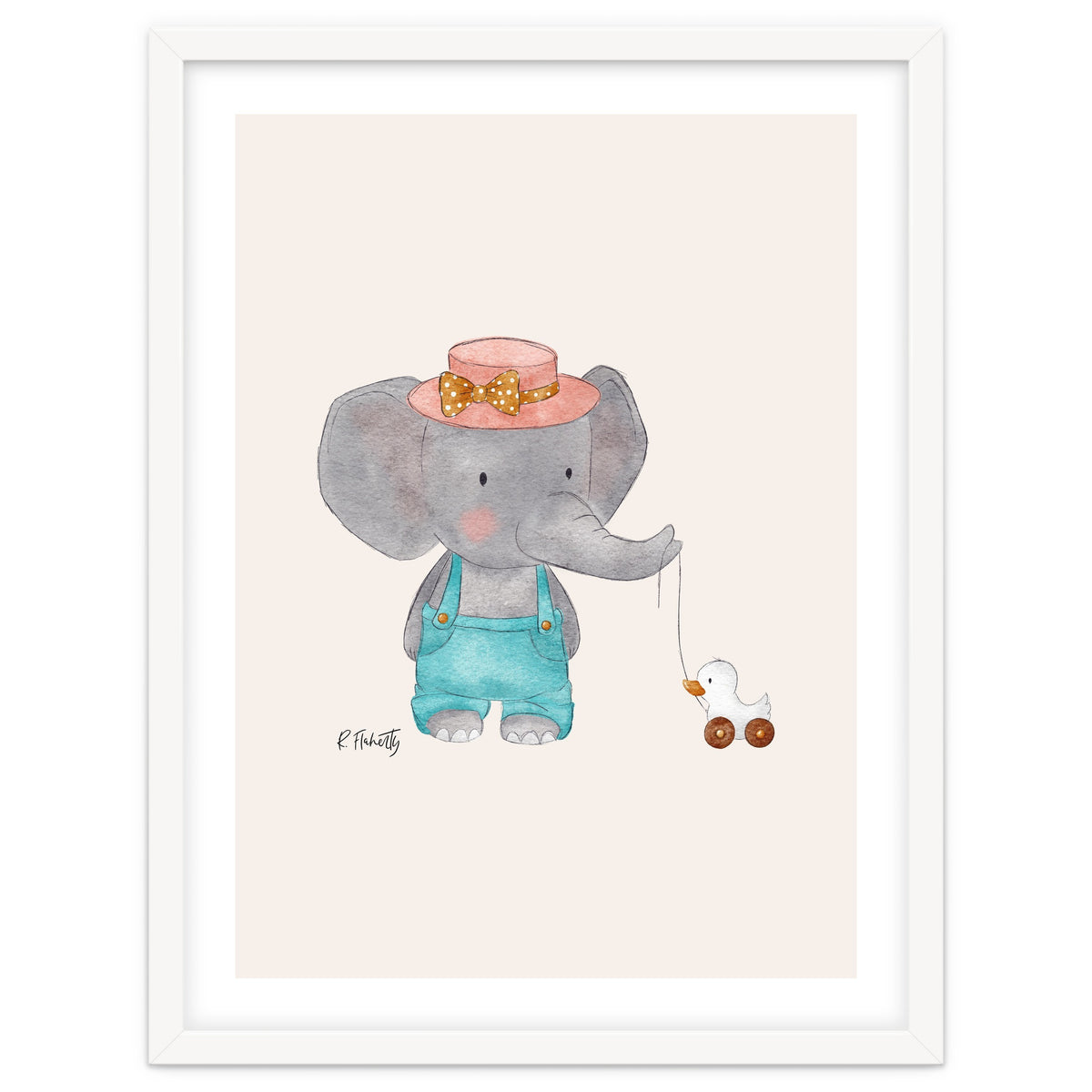 Baby Elephant And Duck