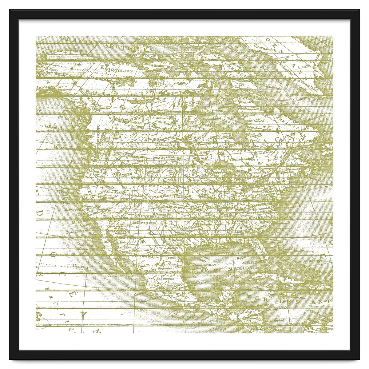 Vintage America`s Map