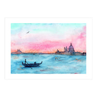 Sunset in Venice || watercolor (Print Only)