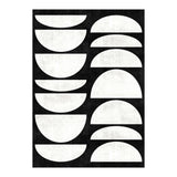 Mid-Century Modern Pattern No.8 - Black and White Concrete (Print Only) thumbnail