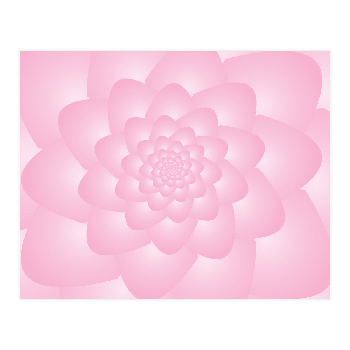 Pastel Colors Flower Pattern Set Red (Print Only)