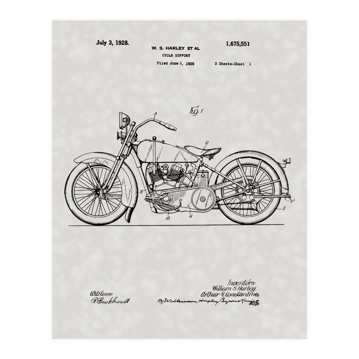Harley Patent (Print Only)