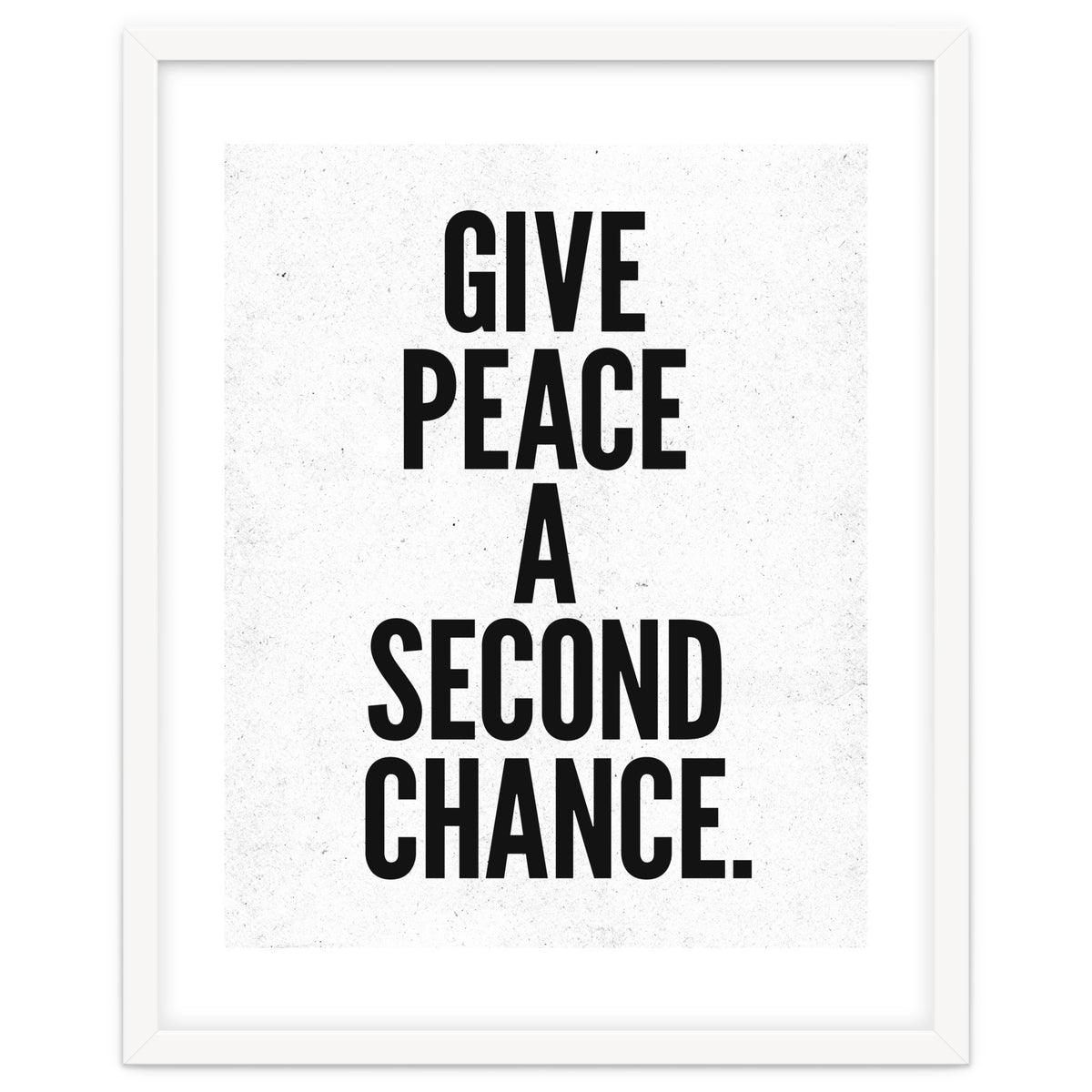 Give Peace A Second Chance