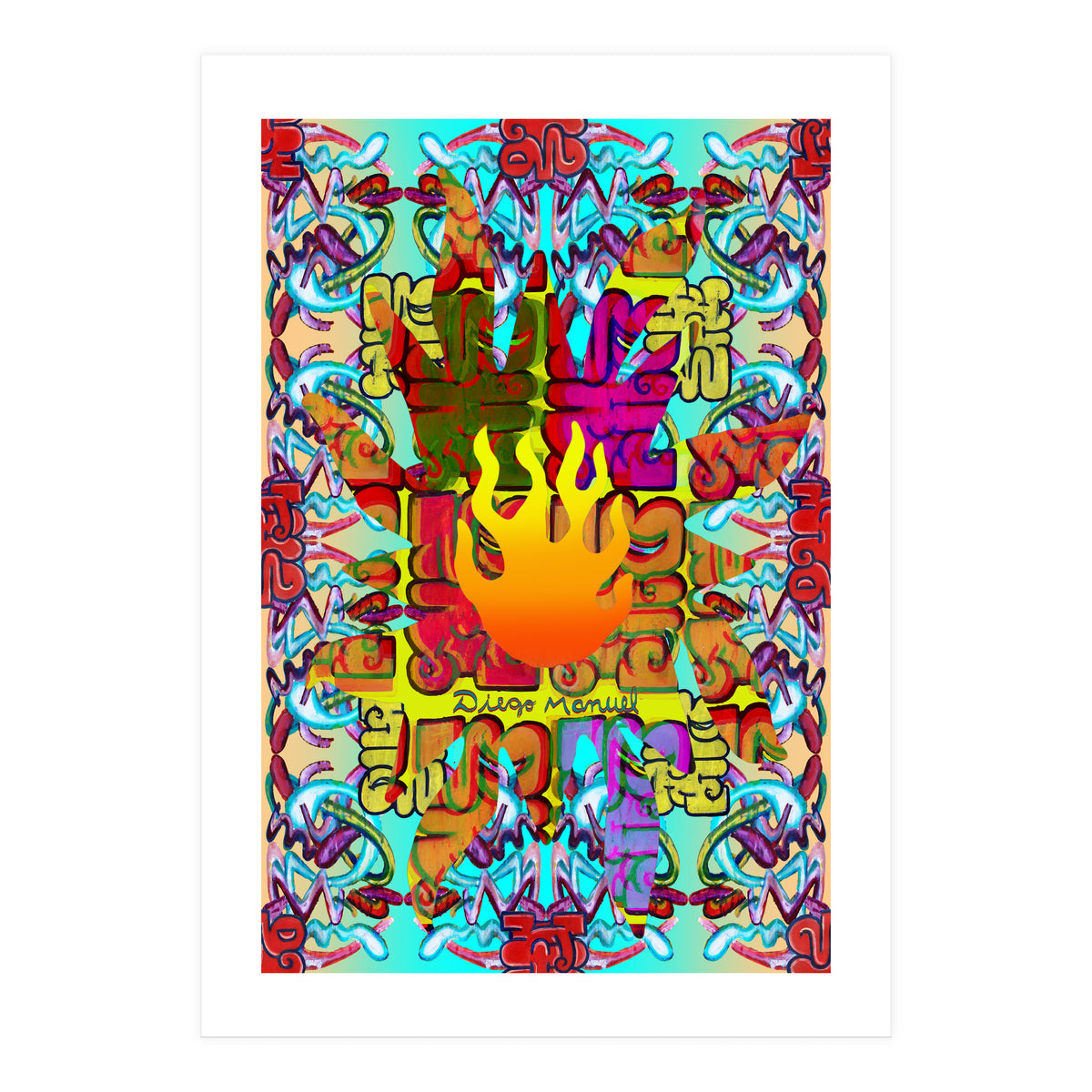 Fuego Y Graffiti 38 (Print Only)