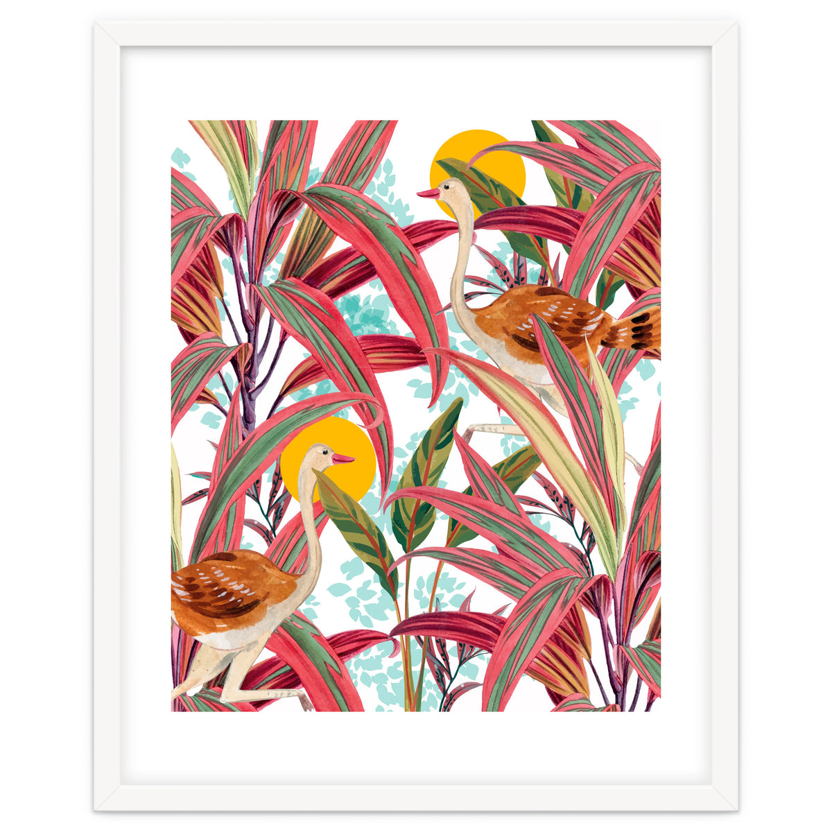 Faith Is The Bird That Feels The Light When The Dawn Is Still Dark, Vintage Botanical Nature Painting Jungle