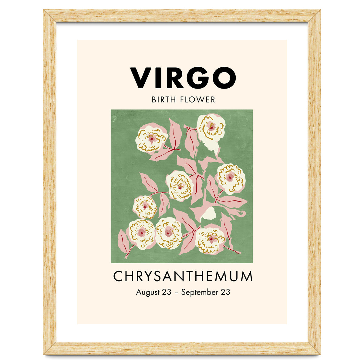 Virgo Birth Flower Chrysanthemum