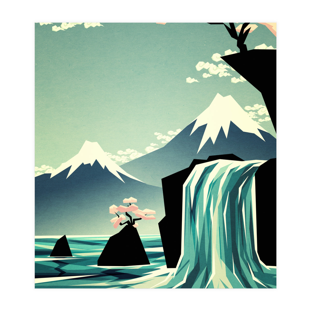 Waterfall Blossom Dream (Print Only)