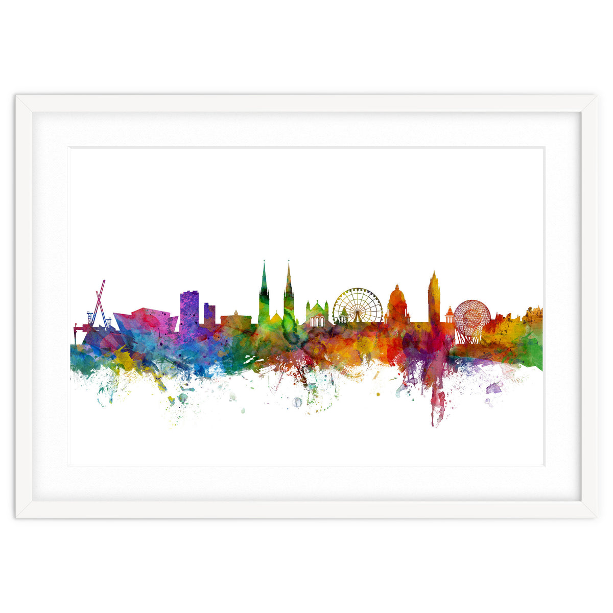 Belfast Northern Ireland Skyline