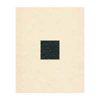 Minimal black square on beige (Print Only)