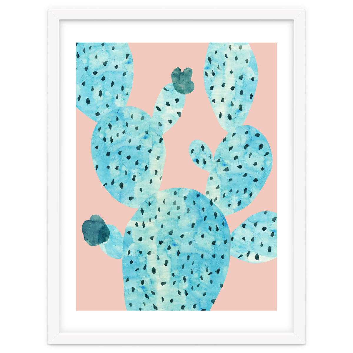 Watercolor of cacti III