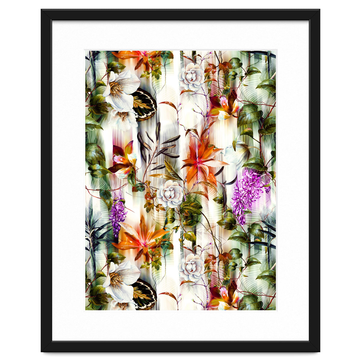 Abstract Motion Blur Floral