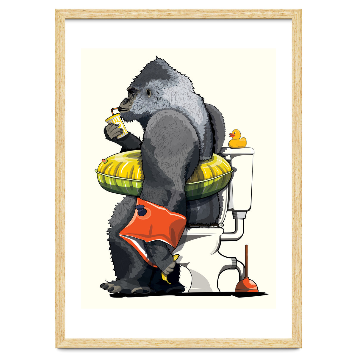 Gorilla on the Toilet, Funny Bathroom Humour