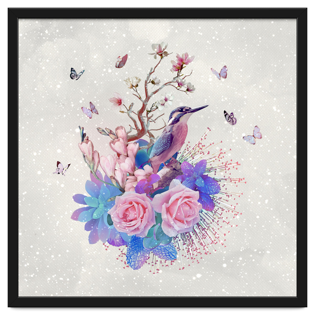 Floral Alcedo Atthis