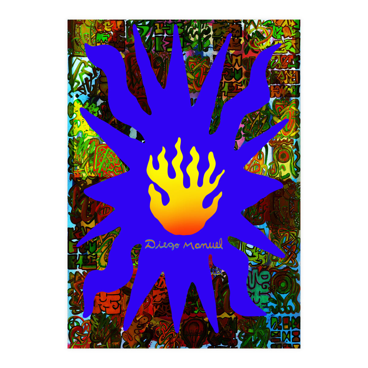 Fuego Y Graffiti 65 (Print Only)