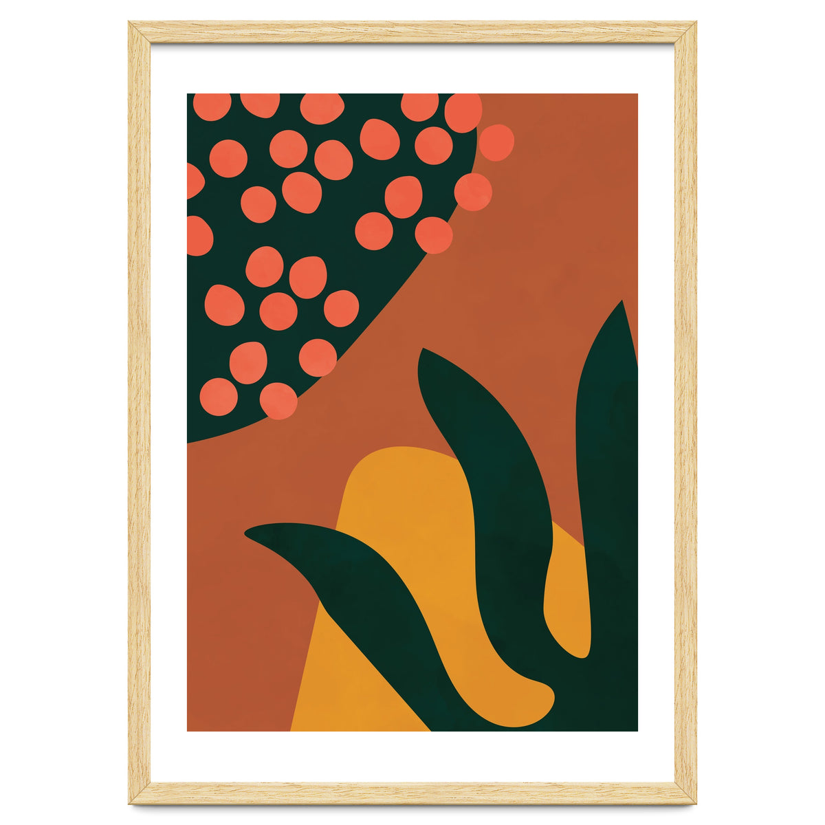 Abstract Boho Botanical Minimalist Modern