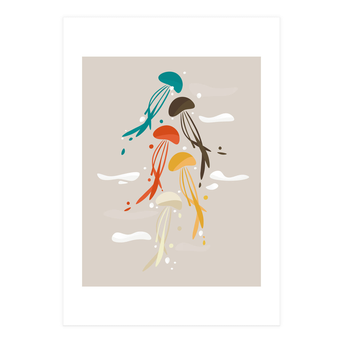 Jellyfish ascend the sky (Print Only)