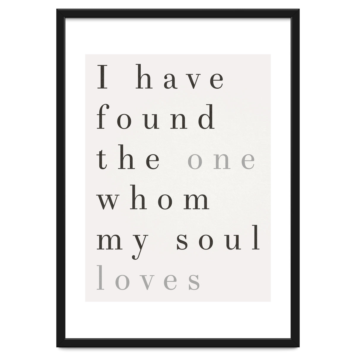 The One My Soul Loves, White