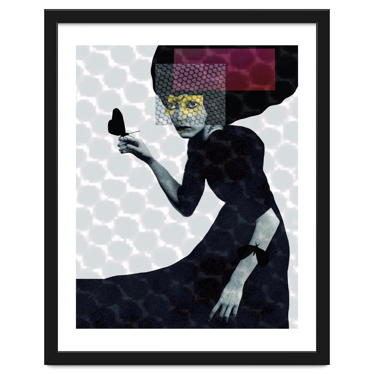 Girl and butterflies