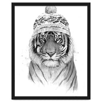 Siberian tiger (bw)