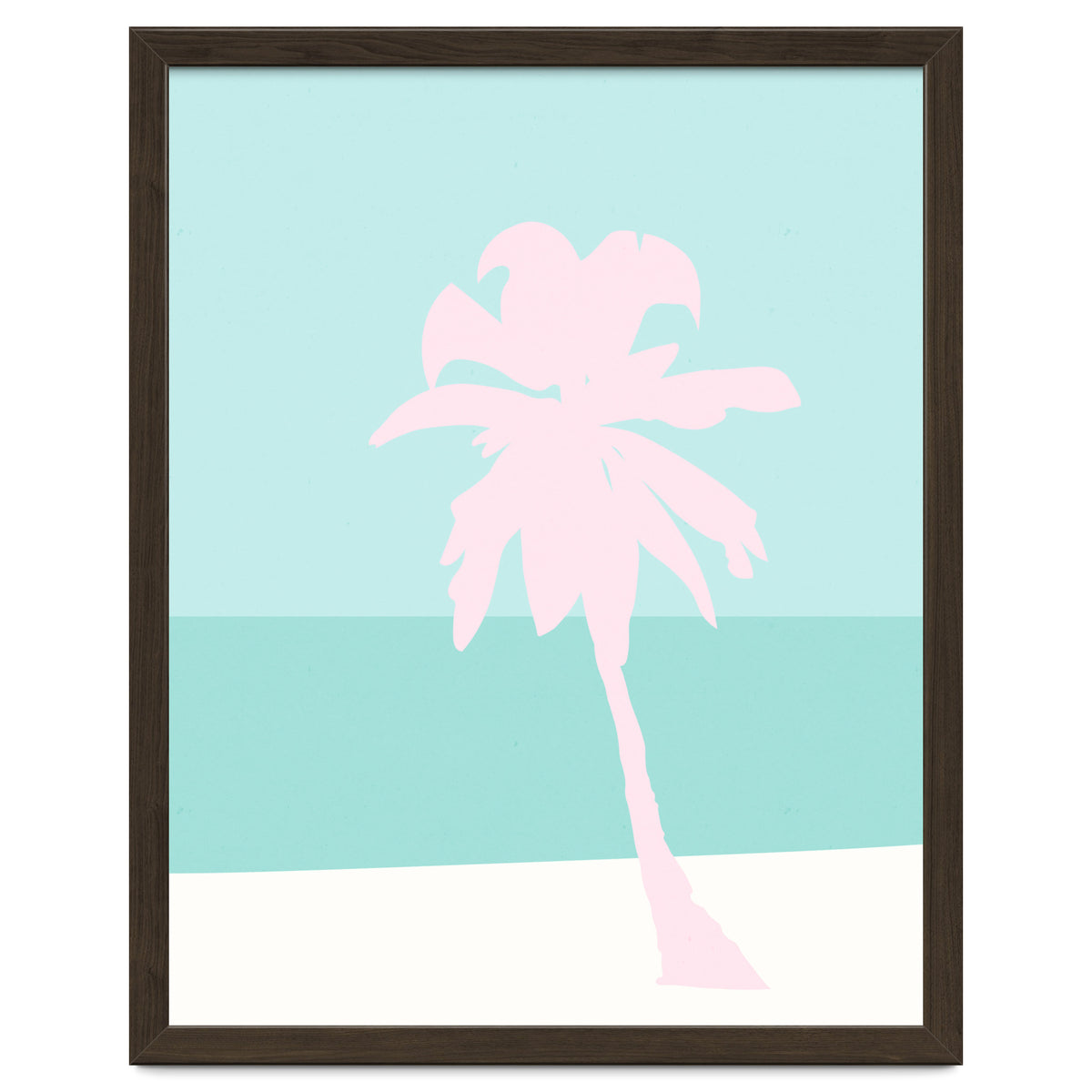 Minimal Palm Tree - Turquoise Coast