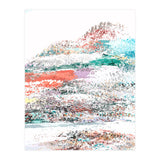 The Snow Mountain, Abstract Nature Digital Painting, Scandinavian Landscape Winter Travel (Print Only) thumbnail