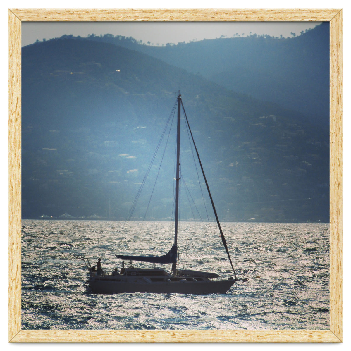 Sailing boat at sunset