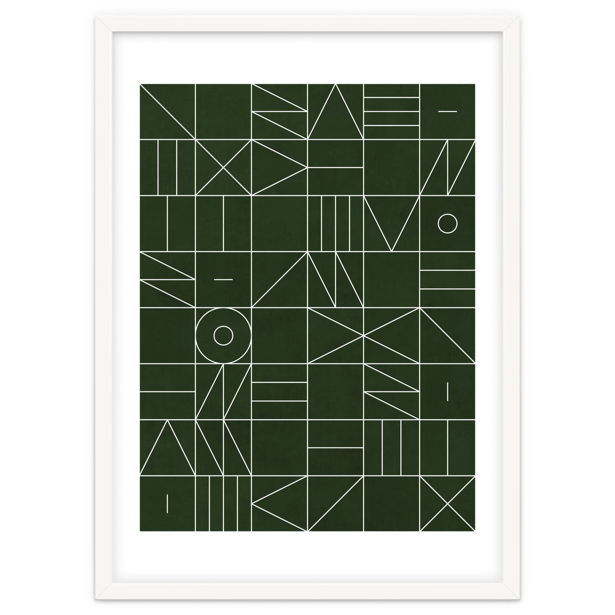 My Favorite Geometric Patterns No.6 - Deep Green