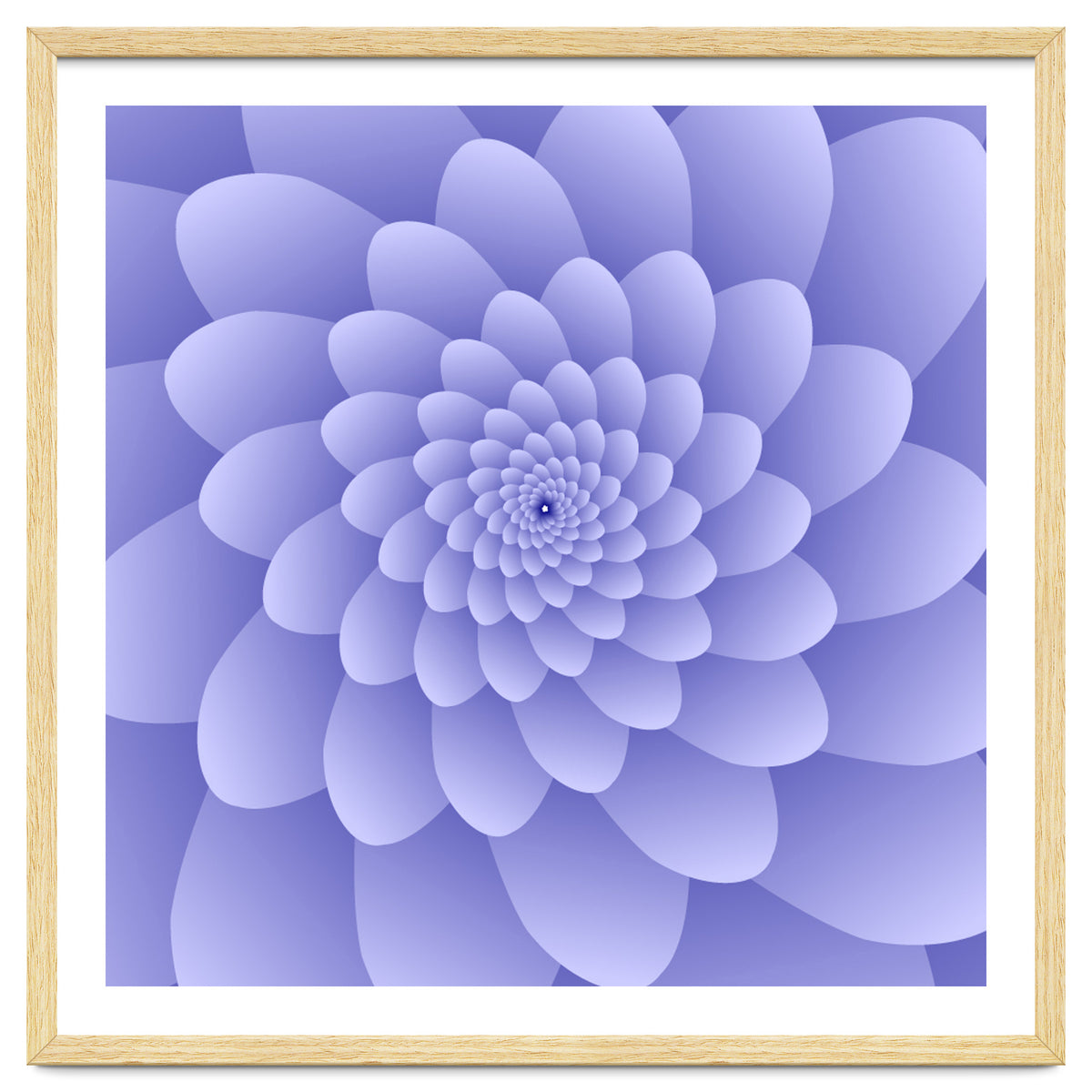 3 D Modern Purple Floral